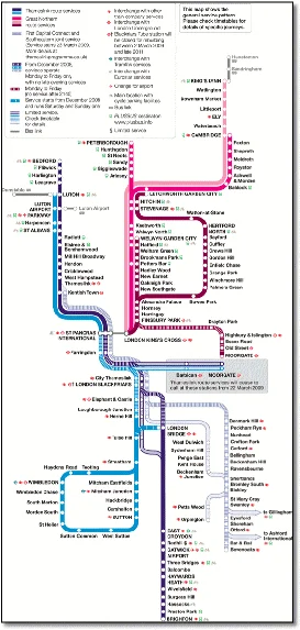 The Thameslink System: An Analysis of its Route Map, Schedule, and Fare Structure